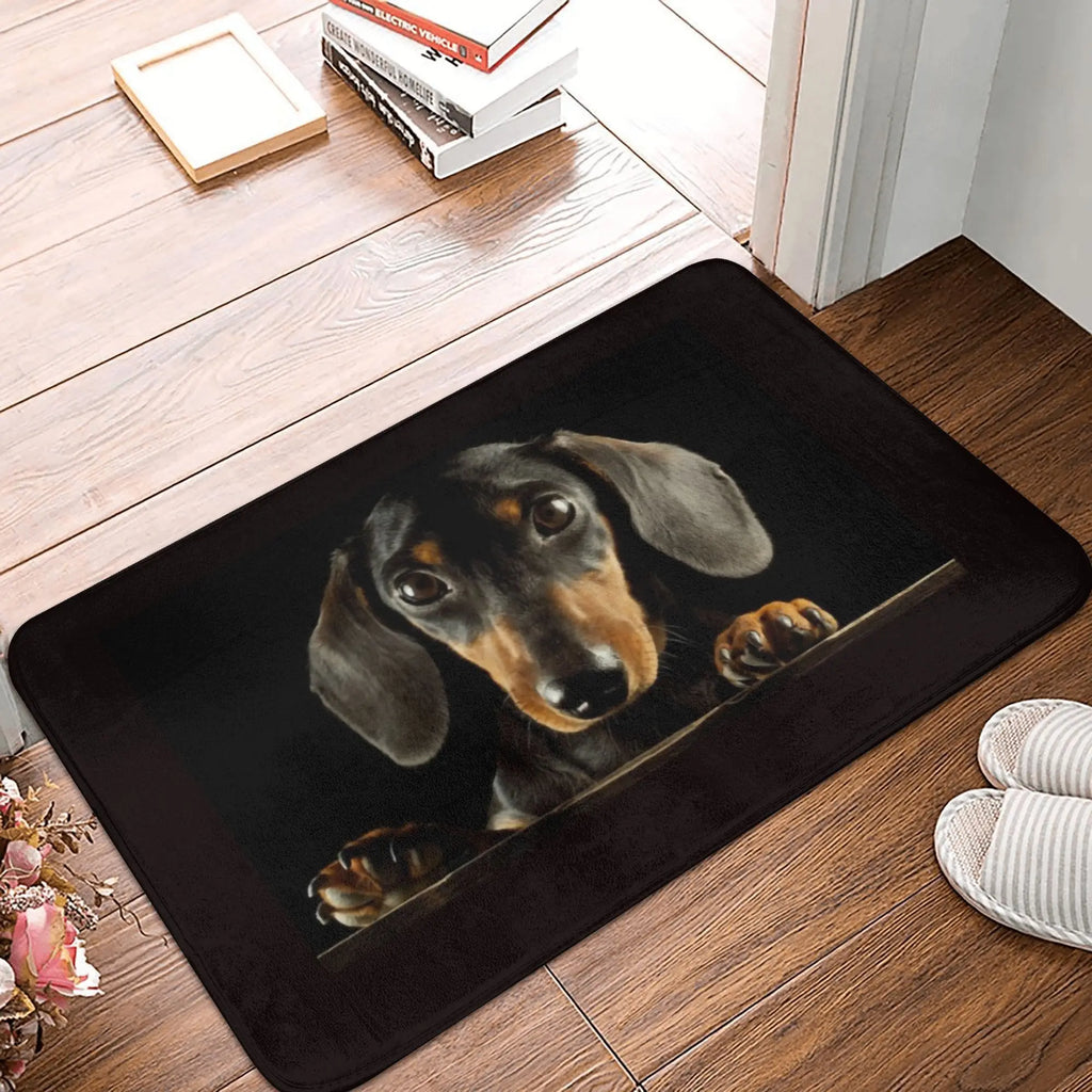 Cartoon Dachshund Dog Doormat