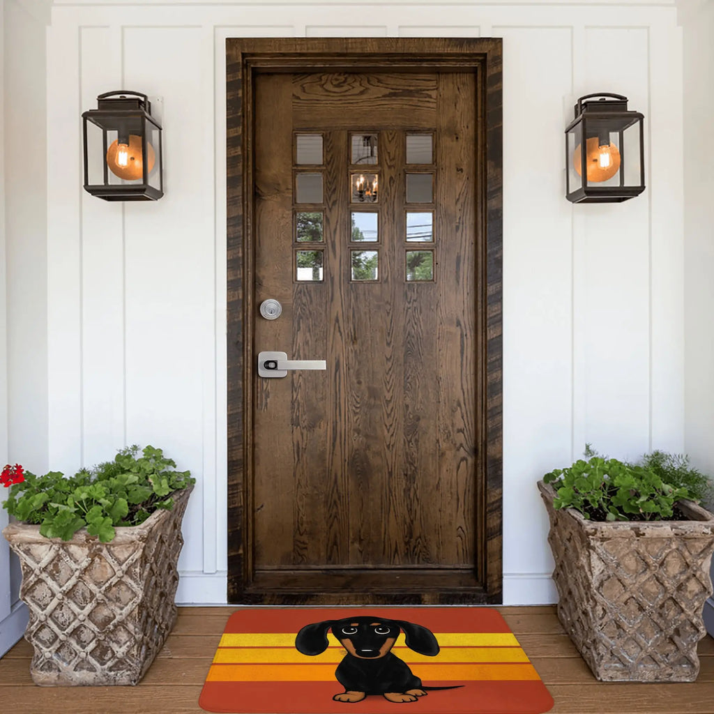 Cartoon Dachshund Dog Doormat