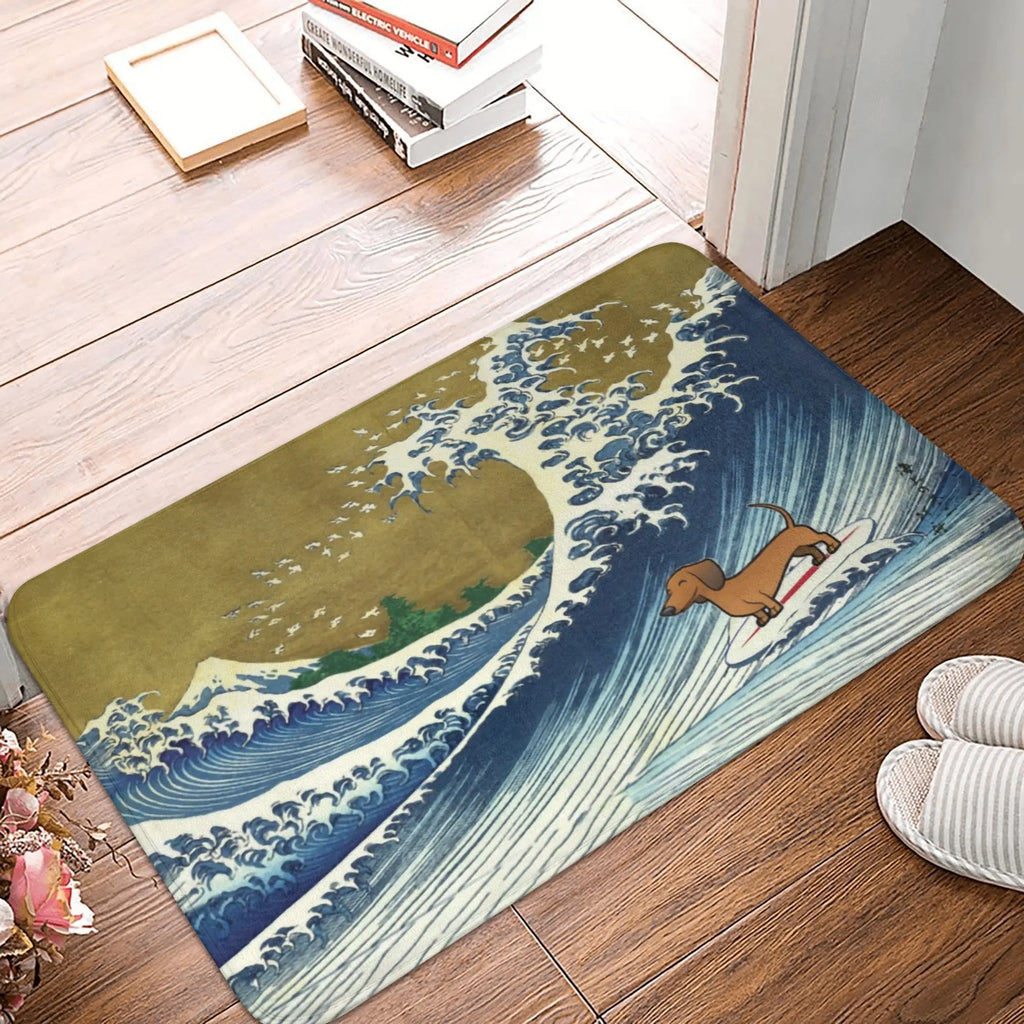 Cartoon Dachshund Dog Doormat