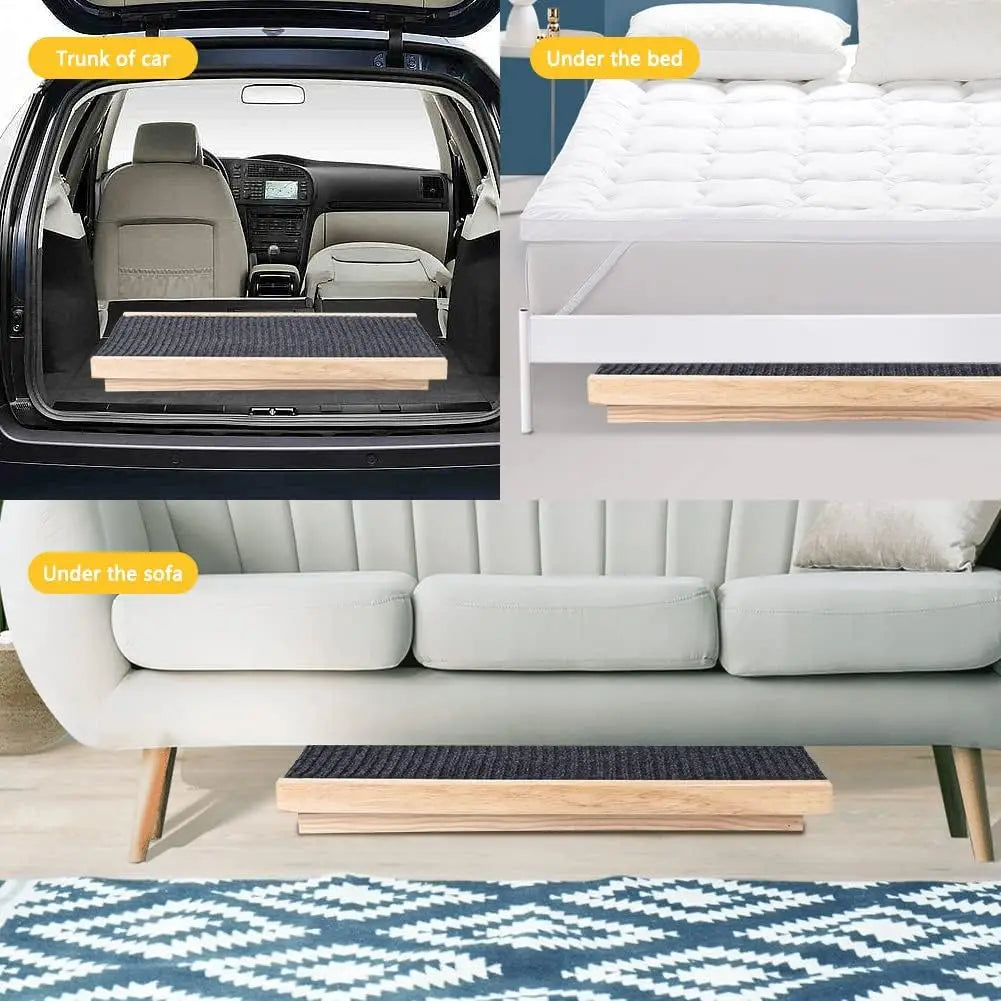 Dog Ramp Wooden Portable Adjustable